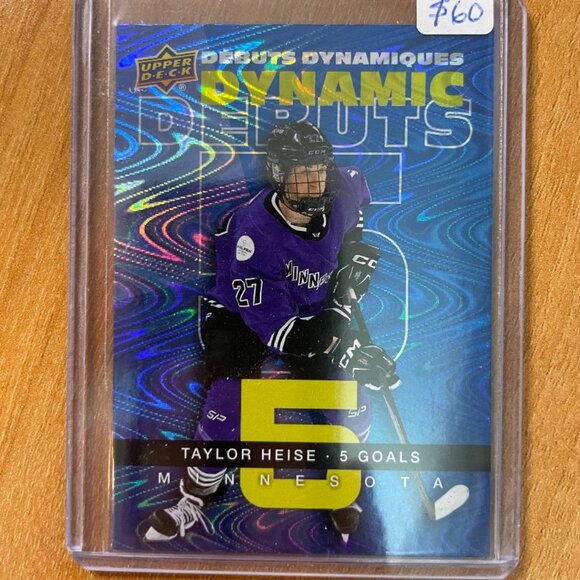 2024-25 UD Tim Hortons Rookie Retrospective Dynamic Debuts #DD1 Taylor Heise - Picture 1 of 2